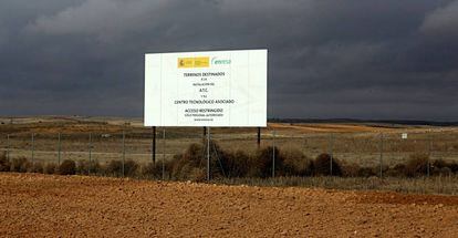 Terrenos destinados para el almacén nuclear de Villar de Cañas.