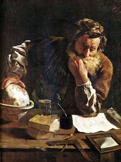 Arquímedes pensativo. Obra de Domenico Fetti.