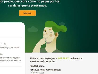 Captura de pantalla del simulador de Bankia.