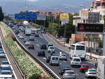 Tráfico en la Via de Cintura (Baleares