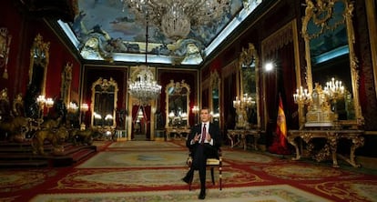 El rei Felip VI, durant el missatge de Nadal.