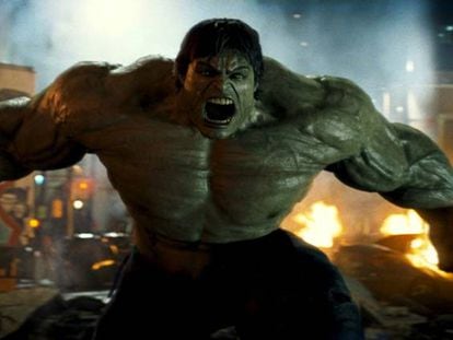 Edward Norton como Hulk en la película de 2008.