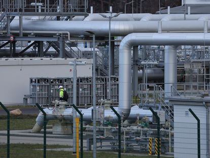 Estación receptora de gas del gaseoducto Nord Stream 2 en Lubmin (Alemania), el 2 de febrero.
