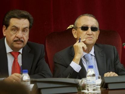 Francisco Martínez y Carlos Fabra, en sus días de vicepresidente y presidente de la Diputación de Castellón.
