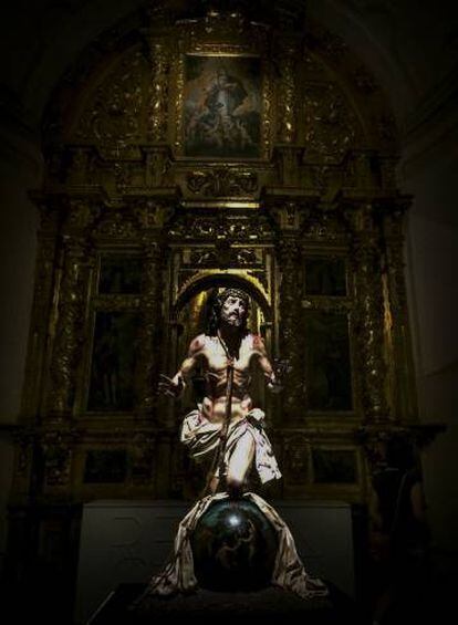 &#039;Cristo del perd&oacute;n&#039;, de Carmona (1753), expuesto en Cu&eacute;llar (Segovia), en la muestra de Las Edades del Hombre de 2017..