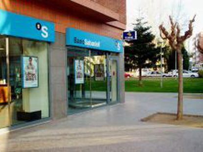 Fachada de una sucursal de Banco Sabadell.