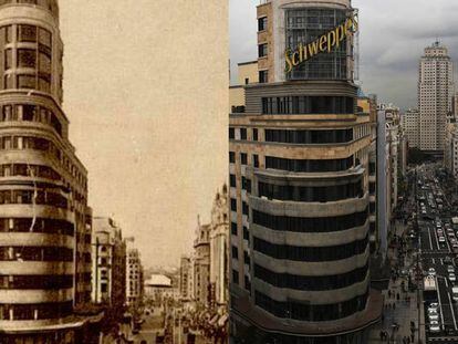 El antes y después del Edificio Carrión.