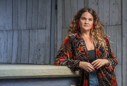 Laura Baumeister, directora de cine nicaragüense, en Ciudad de México el 14 de marzo.