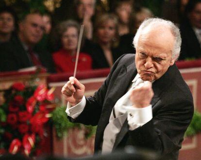 El director de orquesta Lorin Maazel.