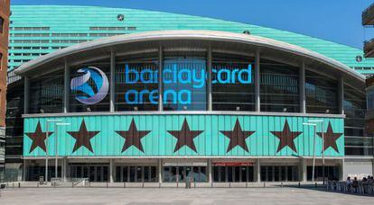 Simulación del Palacio de Congresos con el patrocinio de Barclays.