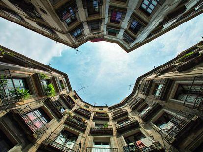 La placeta Milans, en el barrio G&oacute;tic de Barcelona.