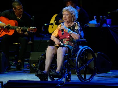 María Jiménez durante un concierto de Starlite en Marbella este sábado.