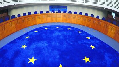 Interior de la sede del Tribunal Europeo de Derechos Humanos en Estrasburgo