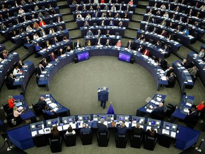 El presidente de la Comisi&oacute;n Europea Jean-Claude Juncker el pasado mi&eacute;rcoles ante el pleno del Parlamento Europeo en Estrasburgo.