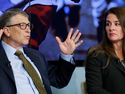 Bill y Melinda Gates en un encuentro en Bruselas en enero de 2015.