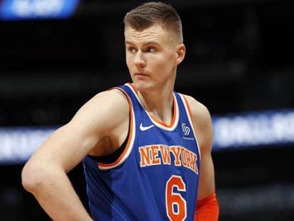  Krisptaps Porzingis con los Knicks.