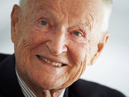 Zbigniew Brzezinski en una rueda de prensa en 2012.