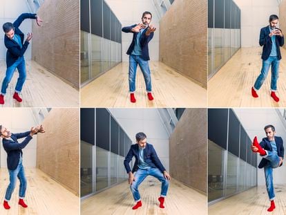 Daniel Abreu, coreógrafo y bailarín, en los Teatros del Canal de Madrid, el pasado viernes.