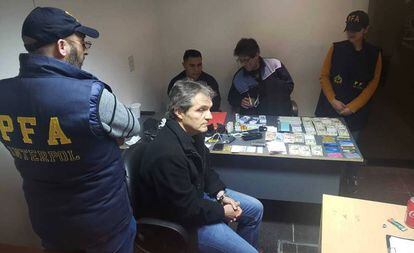 El empresario Carlos Ahumada tras su detención la semana pasada en el aeropuerto de Buenos Aires.
