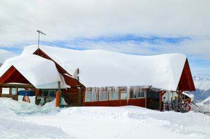 Parque infantil de nieve Baqueira en la cota de 1.800 metros.