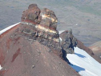 Volc&aacute;n y glaciar islandes en Snaefells.