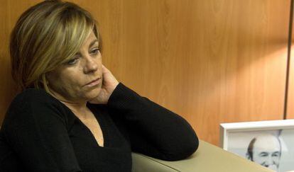 Elena Valenciano, vicesecretaria general del PSOE, en un despacho de la sede socialista de la calle de Ferraz, en Madrid.