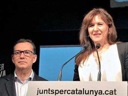 La candidata de Junts per Catalunya, Laura Borràs.
 
 
