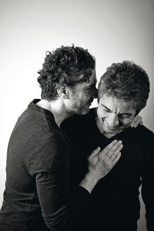 Sbaraglia y Darín, actores famosos en Argentina, respetados y queridos en España.
