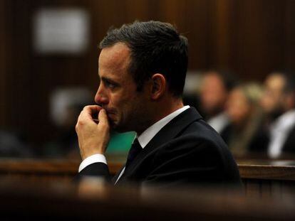 Pistorius, hoy durante el juicio.