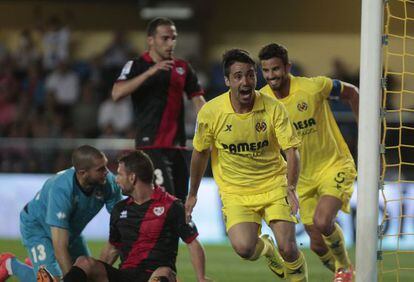 Jaume Costa celebra el 4-0.