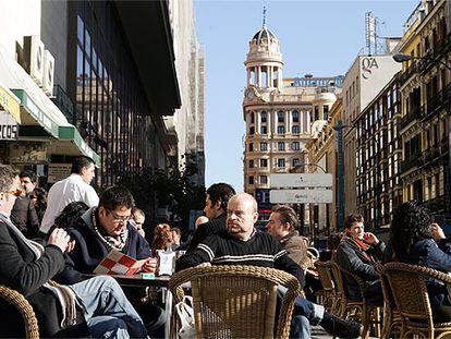 Terrazas en diciembre en Madrid