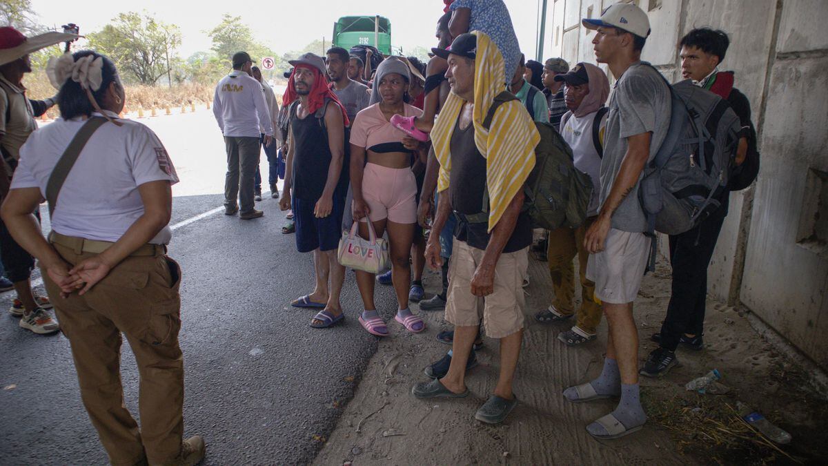 Caravana de migrantes en Tapachula