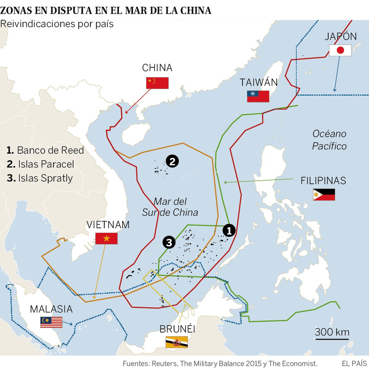 Islas Spratly: La Haya deja a China sin base legal para su expansionismo  marítimo | Internacional | EL PAÍS
