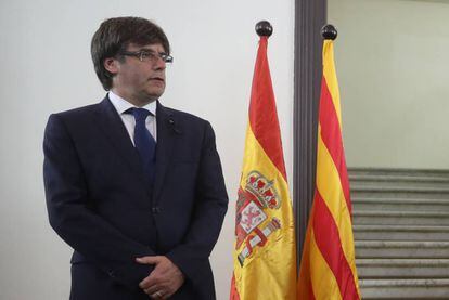 Carles Puigdemont, l'endemà dels atemptats de Barcelona.