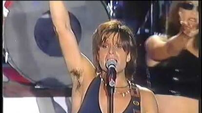 Nacho Cano, en el concierto homenaje a Miguel Ángel Blanco en septiembre de 1997.