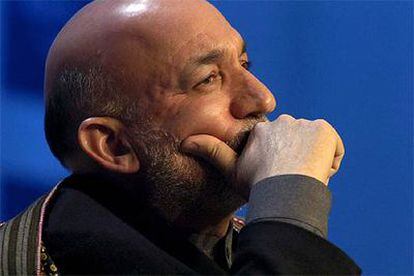 El presidente de Afganistán, Hamid Karzai, durante un encuentro del Foro Económico de Davos (Suiza) celebrado en enero.