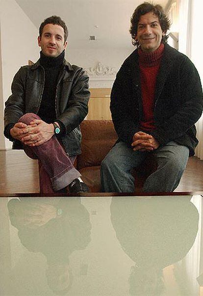 Leonardo di Cesare (derecha) e Ignacio Toselli, director y actor de <i>Buena vida Delivery,</i> ayer en Valladolid.