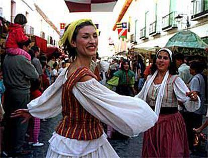 Un espectáculo de teatro de calle, durante el festival del año pasado.