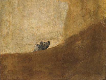 'Perro semihundido' (1823), de Goya.