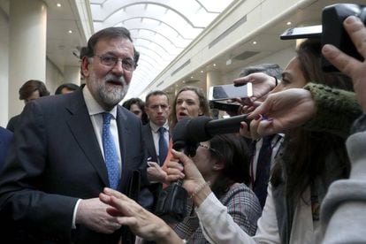 Mariano Rajoy, en el Senado. 