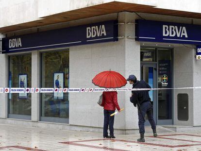 Una oficina del BBVA. 