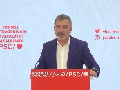 El líder del PSC en Barcelona y primer teniente de alcalde de la ciudad, Jaume Collboni.