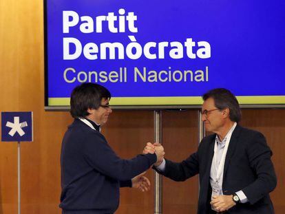 Carles Puigdemont i Artur Mas.