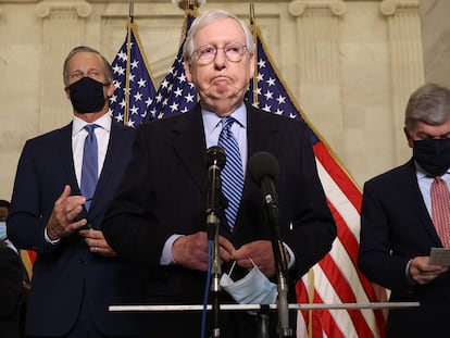 El líder de la minoría republicana en el Senado, Mitch McConnell.