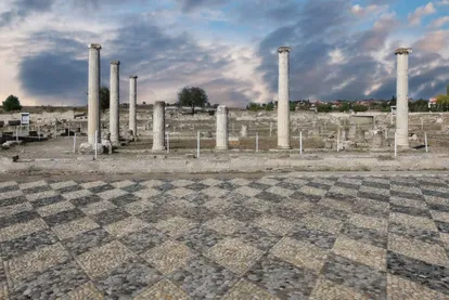 Ruins of Pela, ancient capital of the Macedonian kingdom.