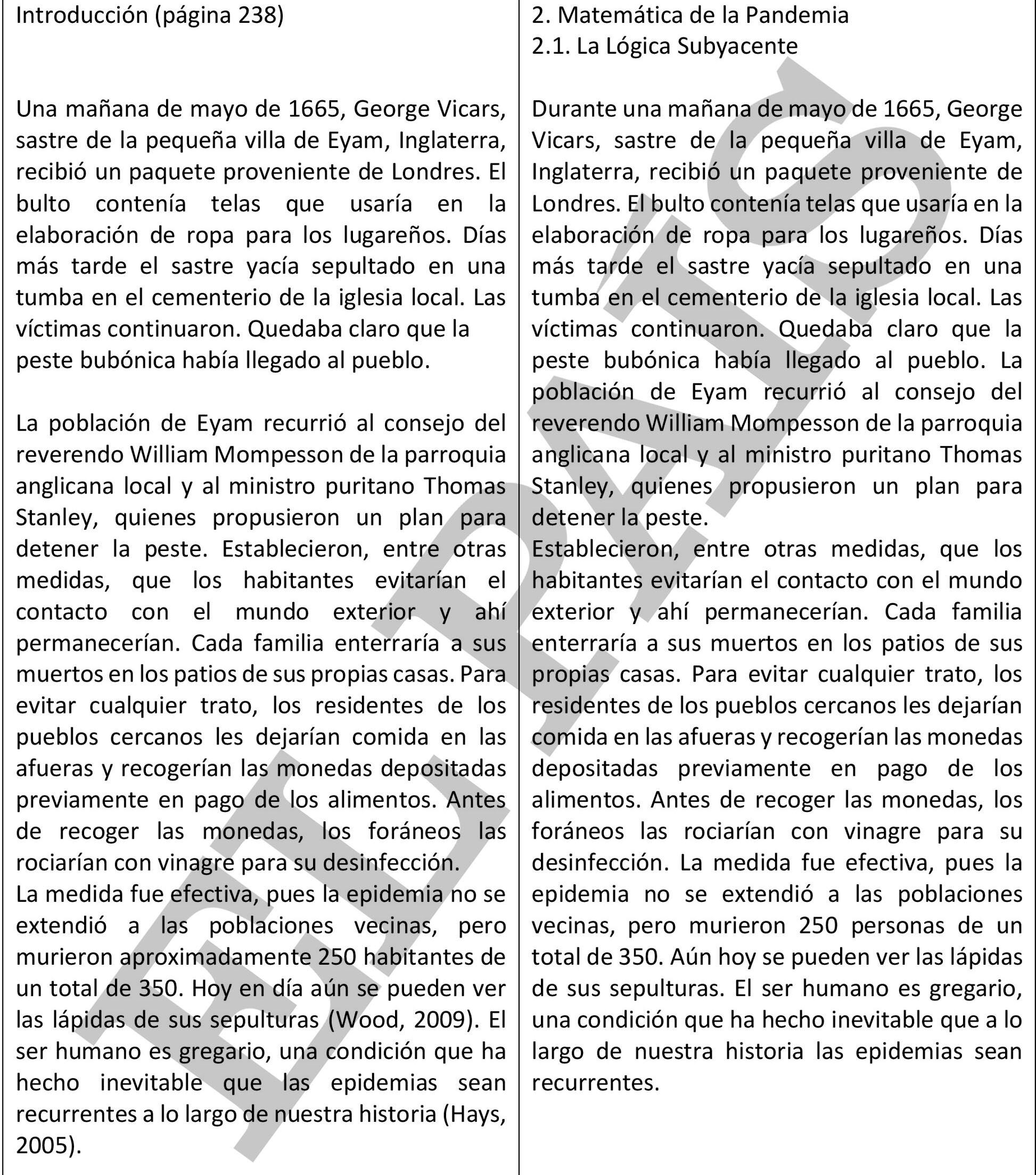 A la izquierda, una página del texto escrito por Salvador Galindo Uribarri, Mario Rodríguez Mesa y Jorge Luis Cervantes Cota. A la derecha, una página del libro 'Pandenomics', firmado por Milei.