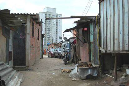 Comunidad de Spama, en Sao Paulo. Brasil tiene más de 6.300 favelas registradas en el país, de acuerdo a cifras oficiales.