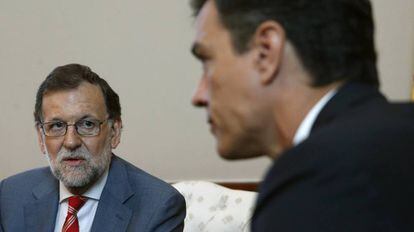 Mariano Rajoy i Pedro Sánchez, aquest dimecres.