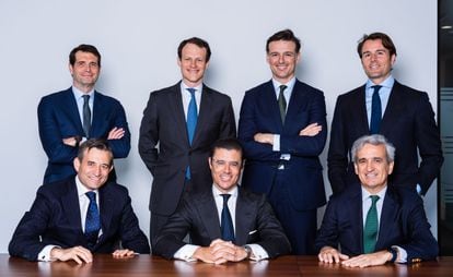 Carlos Rodriguez-Viña, Jorge Roa, Iñigo Mateache, Manuel Fernández, Roberto León, Javier García-Palencia y Guillermo Arbolí, socios de Alantra.