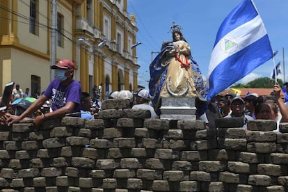 Una barricada de resistencia en Masaya.